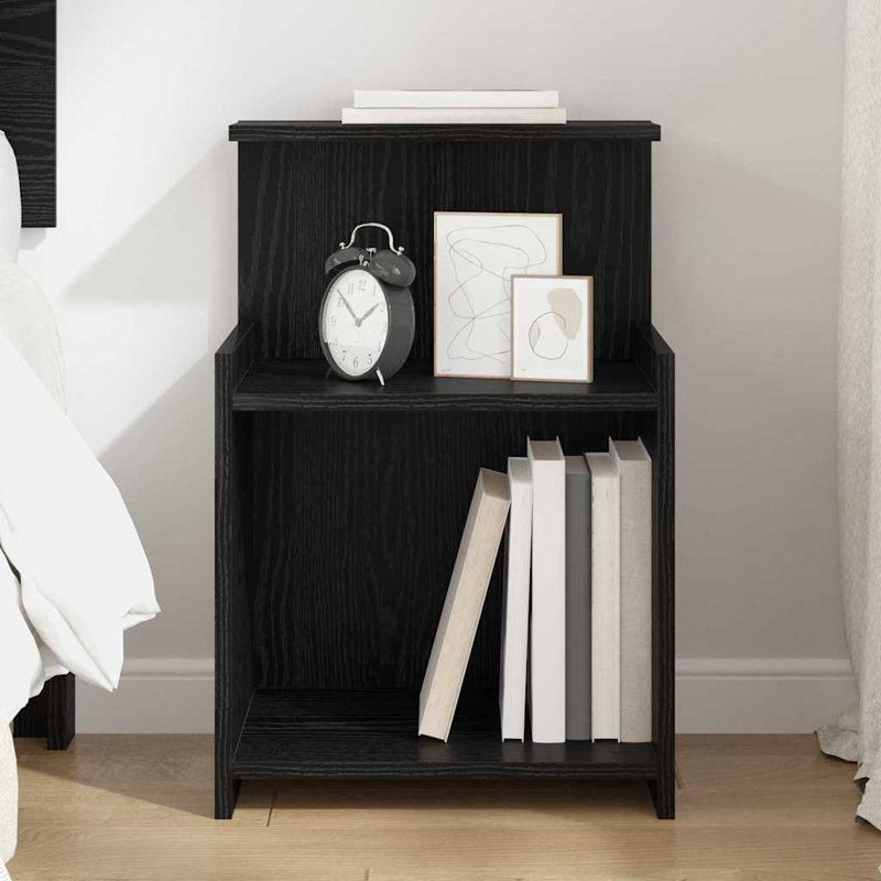 Bed Cabinet 40 X 35 X 60 Cm Particle Board, Black