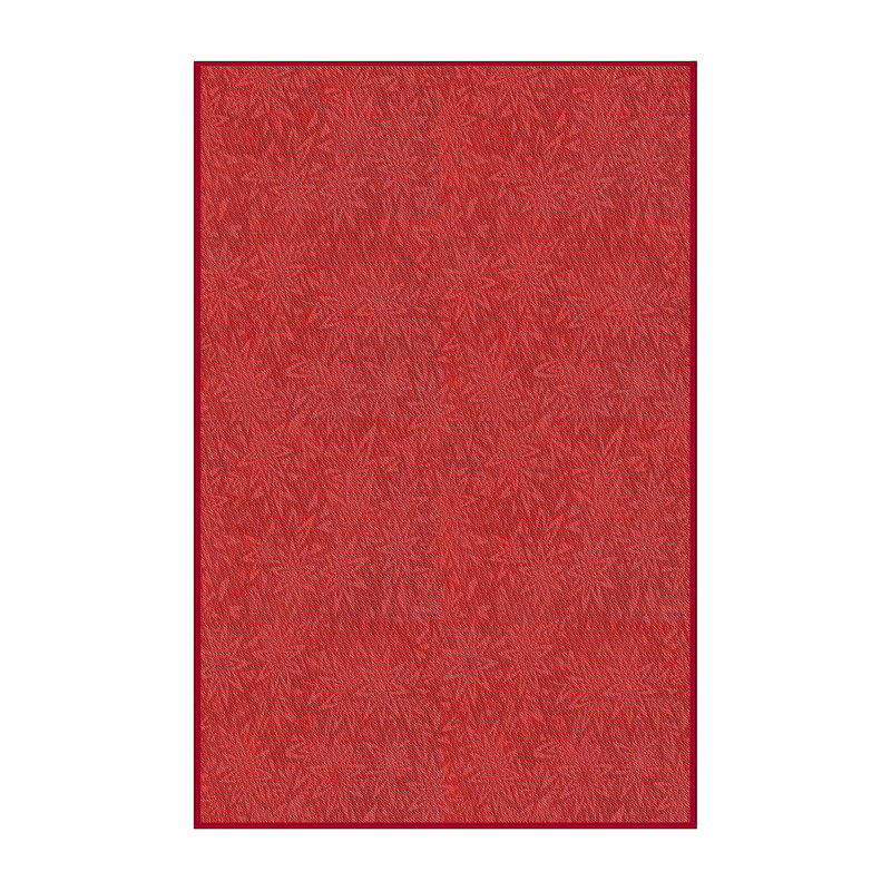 Tapis de zone rouge à motifs, Rectangle 2 pi x 3 pi