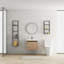 Armoire de salle de bain à fixation flottante avec lavabo-1745734792