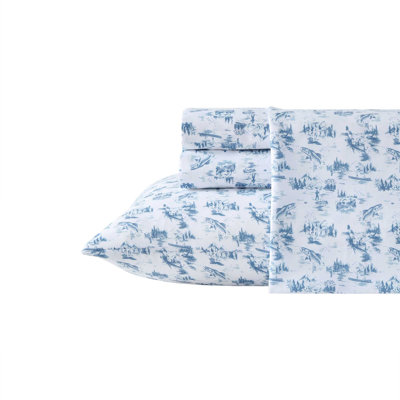Ensemble de draps bleu Eddie Bauer