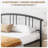 Full Bed Frame Metal Platform Bed Frame with Headboard & Footboard,  Mattress Foundation ,No Box Spring Needed-1373792512-1358785738