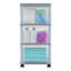  Chariot de rangement étroit en plastique à 3 tiroirs IRIS
