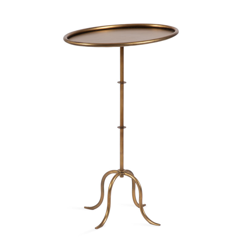 Bajoria Metal Oval Side Table