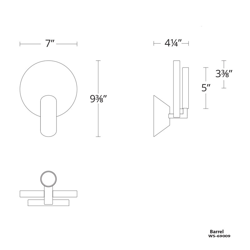 Aged Brass Dimmable LED Crystal Wall Sconce