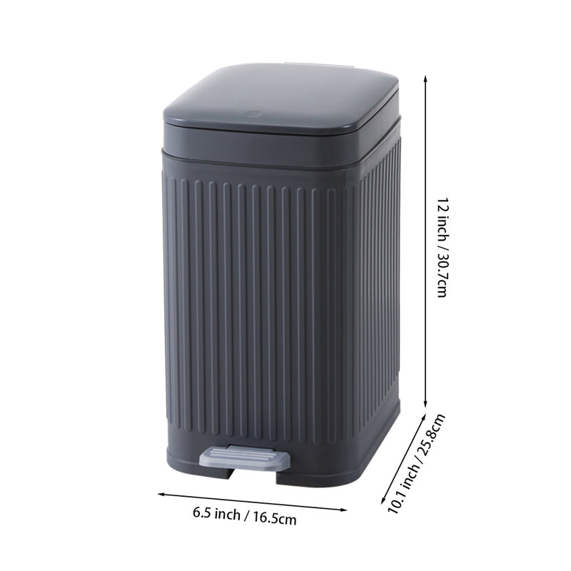PP Manual Lift Waste Bin - 7L