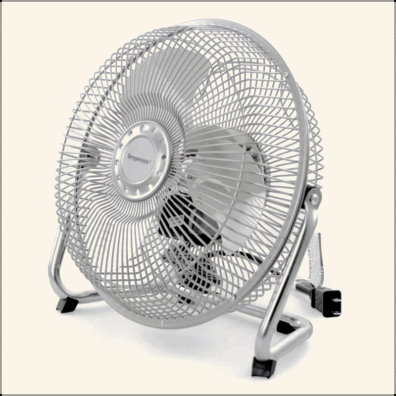 Ventilateur de plancher 9 po en métal Impress