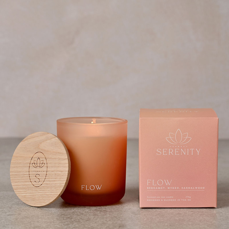 Scented Jar Candle with Glass Holder, 295 oz Jar, 10.5cm  x 9cm Jar