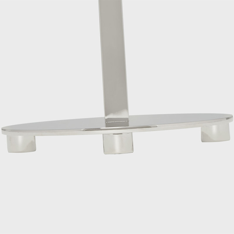 J. Randall Powers Hackney Table Lamp, Polished Nickel, Fabric