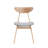Wooden Dining Chairs Set Of 2, Modern Soft Upholstered Kitchen Side Chairs,Wooden Frame Kitchen Chairs For Dining Room,Living Room,Restaurant,Oak-450043637