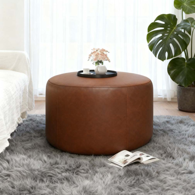 Upholstered Round Ottoman