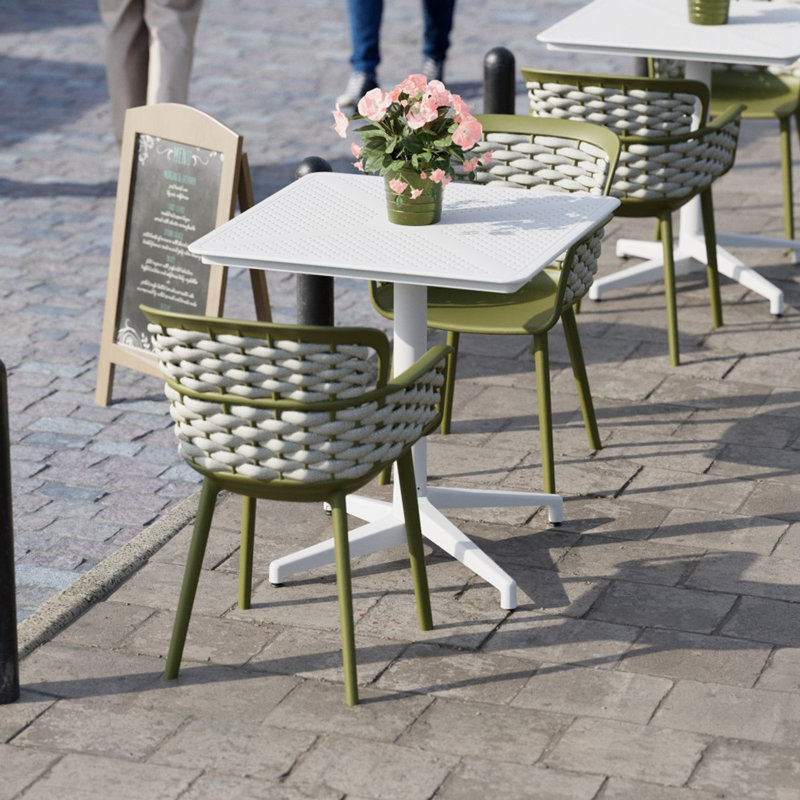Tilia MOON 70cm Square Table, White