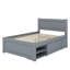 Un lit plateforme avec un tiroir et deux tablettes-302330863-302330860