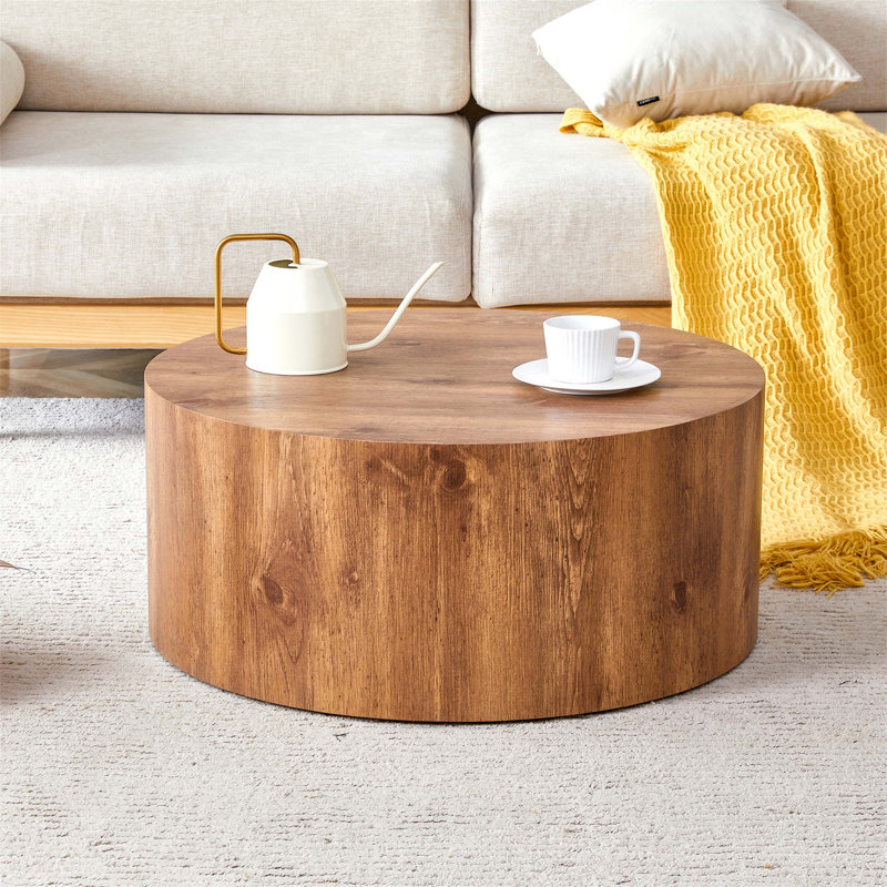 Table cylindrique polyvalente avec motif, convient aux tables basses, aux petites tables de salle à manger et aux établi dans divers styles d'intérieur.