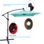 Parasol solaire à DEL pour terrasse 2X3m - Vent, eau pour terrasse extérieure avec cour et auvent 40+-132954261-132954263