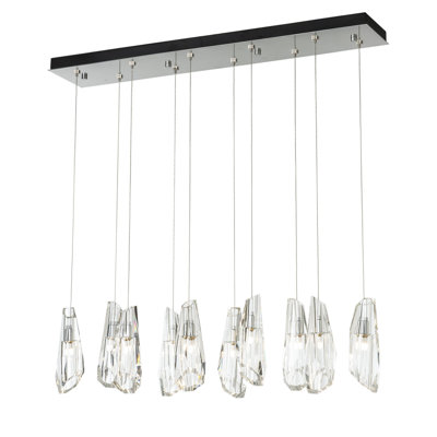 Luminaire suspendu en cristal 10 lumières Luma