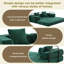 Canapé de plancher, canapé à compression, canapé-lit convertible au sol avec accoudoirs de soutien du dossier, canapé-lit futon confortable, tissu chenile-117163784