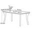 Table de salle à manger moderne et minimaliste-409112454