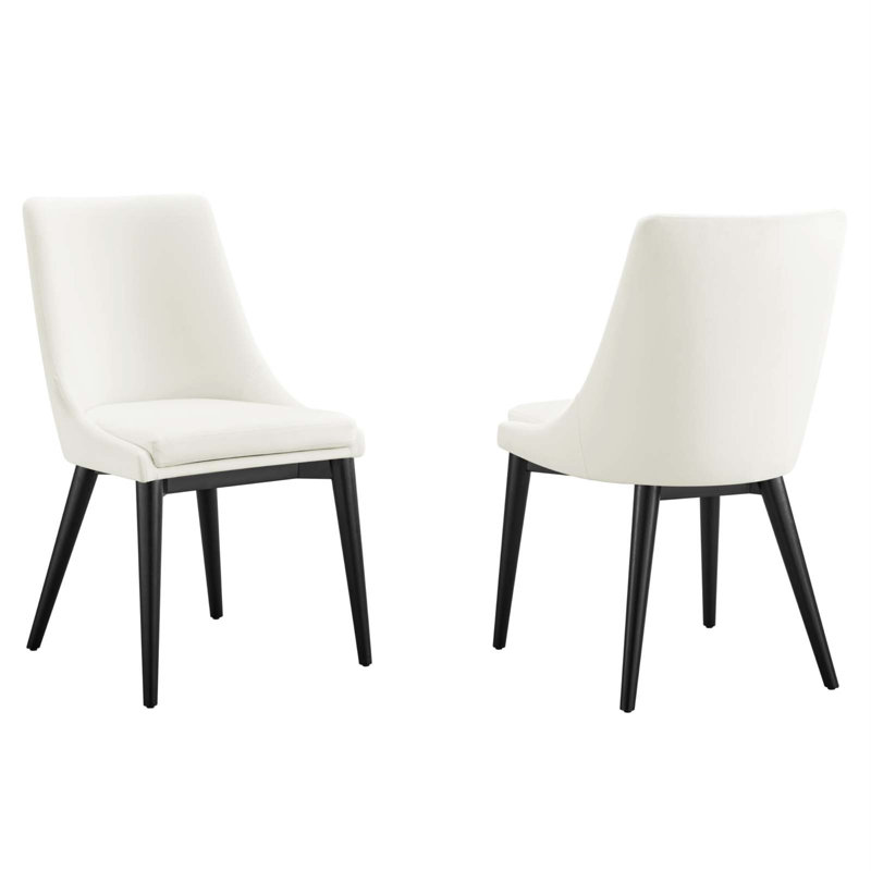 Chaise en velours Viscount Performance par Modway, Blanc, 2