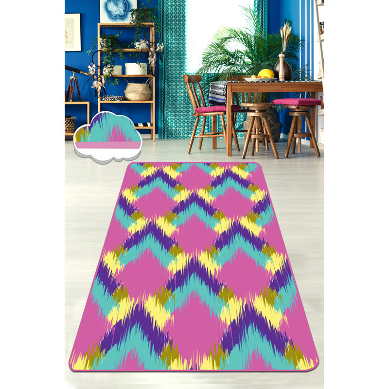 High-Quality Hall Carpet, 31.5 x 39.4 inches | 100% Polyester, Total Thickness: 0.39 inches | Antibacterial, Non-Slip Underside, Machine Washable | Perfect for Living Room & Entryway Décor