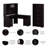 Shelonda 3 Piece Computer Desk Office Set-1567677466