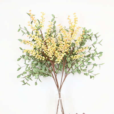 36 "branche artificielle de baies d'eucalyptus pour remplissage de vase, bouquet de fleurs de longue tige de feuillage de verdure de ferme pour les décorations de table de centre de table de bureau à domicile