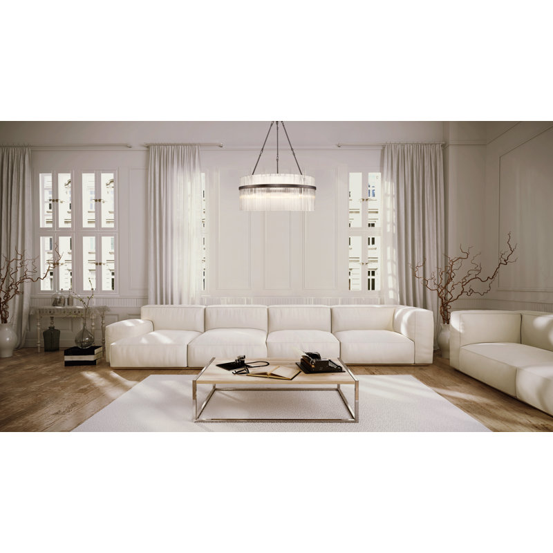 Carlisle 12 - Light Chandelier, Polished Nickel