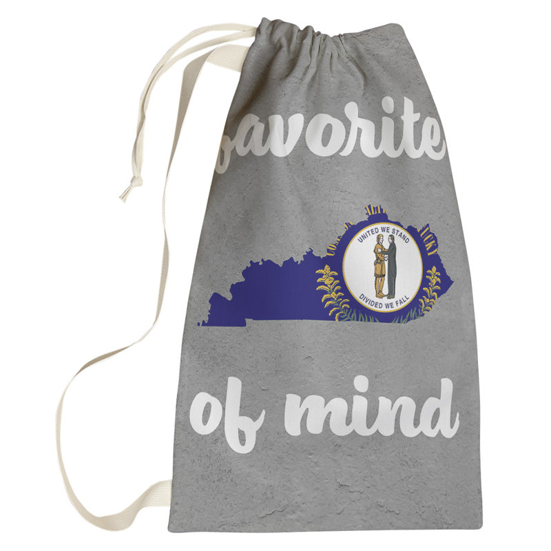 Fabric Laundry Bag with Handles, Large (76.5" H x 29.5" W x 1.5" D), Kentucky