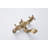 9777-ATI Clawfoot Bathtub Faucet Wall Mount Hand Held Shower Faucet Set Double Cross Handle Tub Faucet-105006806