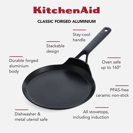 Forged Aluminium Pancake Pan - 24cm