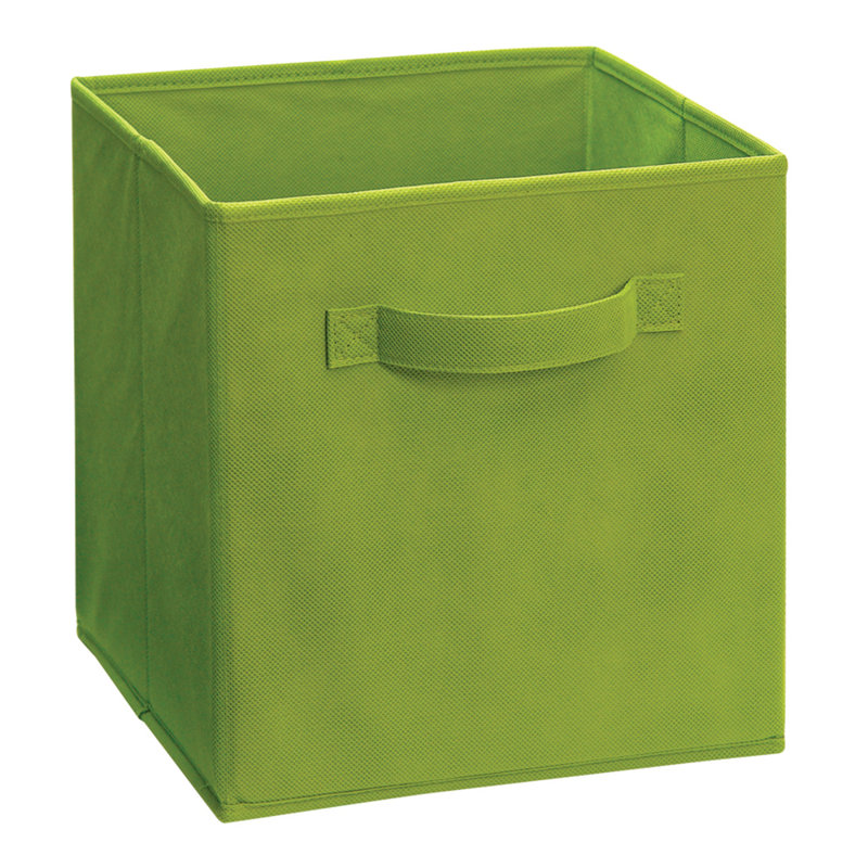 27cm Cube Fabric Bin with Pull Handle by ClosetMaid, Red