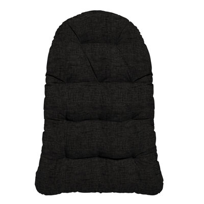 ARDEN Plush Indoor / Outdoor Egg Chair Cushion, 34 x 49, Black Leala