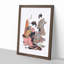 Courtesan Nanakoshi by Isoda Koryusai - Picture Frame Painting Print-55510488-55510485