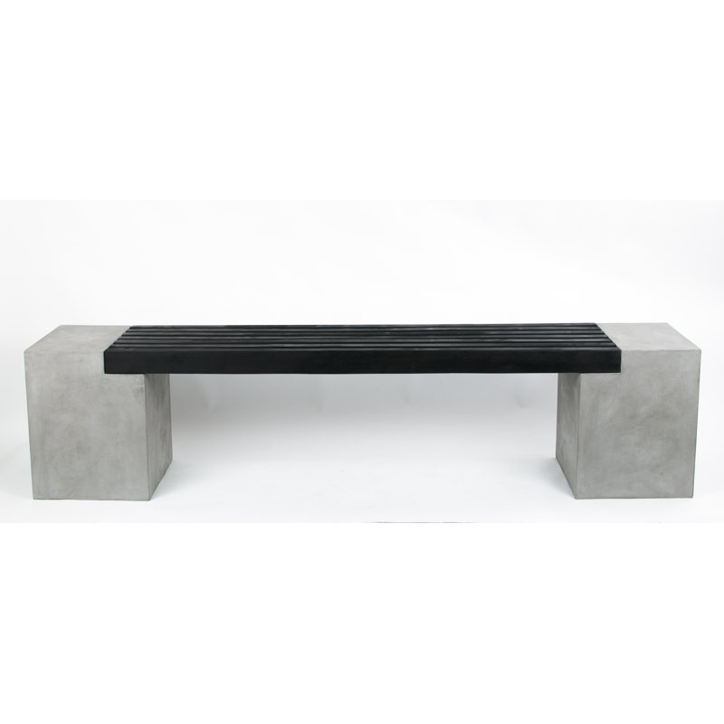 Sodermalm Aluminium Bench, Black