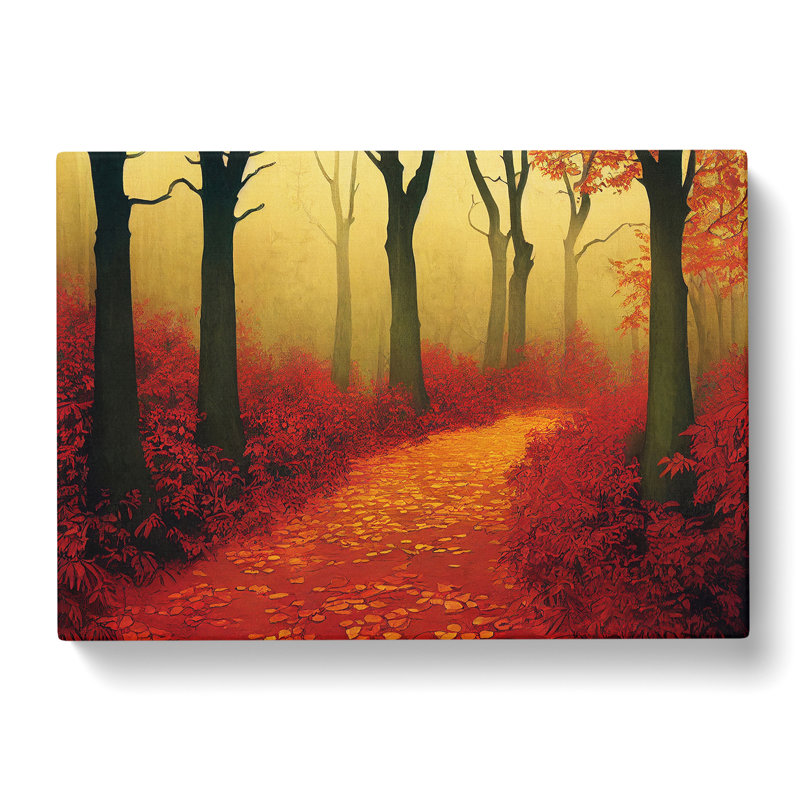 Painting Of An Autumn Forest Vol.6 - Wrapped Canvas, 40cm H x 60cm W x 3cm D