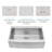 33'' L x 22''W Farmhouse Stainless Steel Kitchen Sink, Single Bowl Kitchen Sink with Sink Grid, Strainer and Roll-up Rack