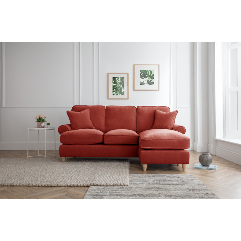 Longfellow Corner Chaise Sofa, Right Hand Facing, Apricot