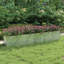 Jardinière surélevée avec jardinière en acier galvanisé argenté-1282771634
