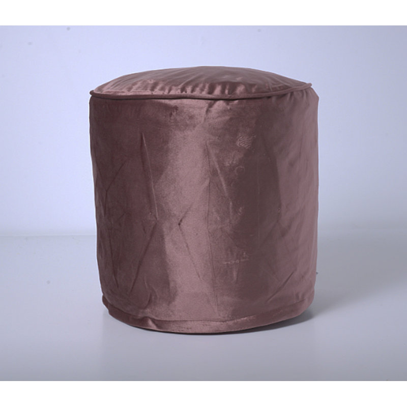 Shimon Cylinder Pouf, Pink