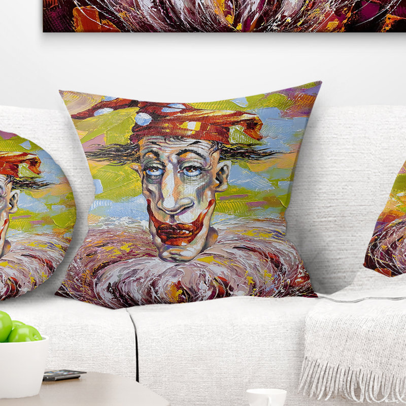 Paysage, rivière bois sur un coussin, 18 po x 18 po, Coussin décoratif