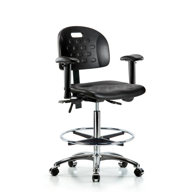 Aubrie Drafting Chair, Casters, Included