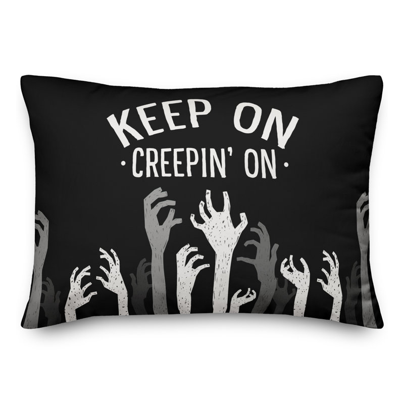  Coussin Keep On Creepin On Zombies
