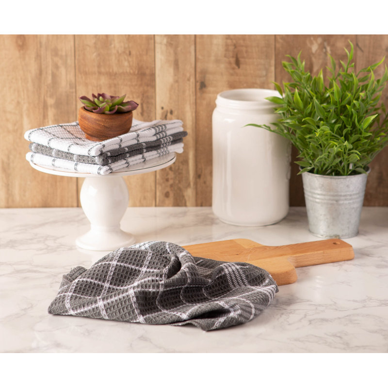 Torchon Waffle Weave, Gris