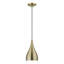 Luminaire suspendu en laiton antique 1 lumière