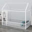 Structure de lit en métal avec clôture, pour enfants, adolescents, filles, garçons-244914400