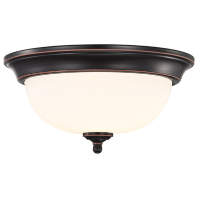 Megham Glass LED Flush Mount