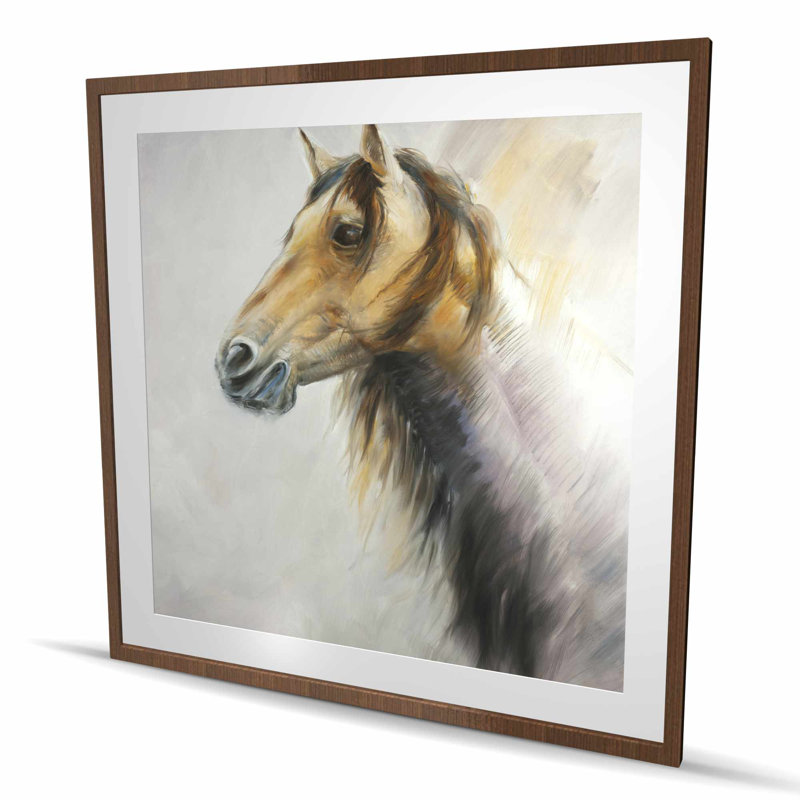 Imprimé matelassé Wild Horse | Décoration de salon pour animaux