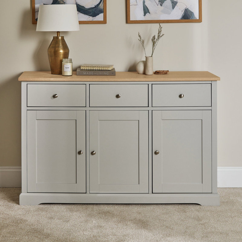 Kohen 130cm Sideboard, Linen Grey