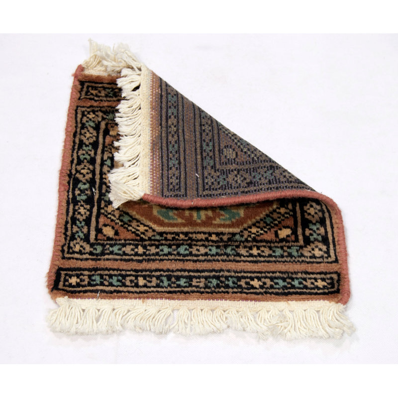 Oguz   Oriental Hand Knotted 30cm X 30cm Area Rug