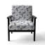 Multicolore avec papillons et griffonnage - Fauteuil d'appoint rembourré