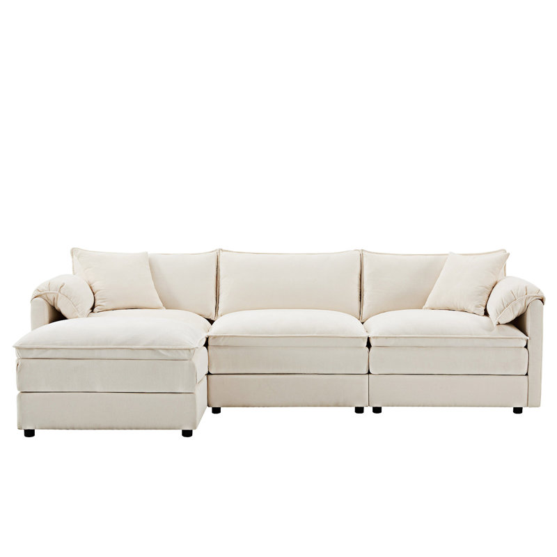 Ebern Designs Modular Sectional Sofa With Movable Ottoman - Wayfair Canada